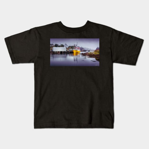 Foggy Day in Sambro Kids T-Shirt by kenmo